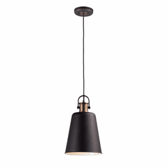 Maxim Sedona 1-LT Pendant - Oil Rubbed Bronze / Antique Brass - 10085OIAB