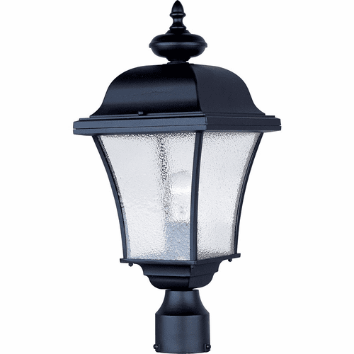 Maxim Senator 1-LT Outdoor Pole/Post Lantern - Black - 1065BK