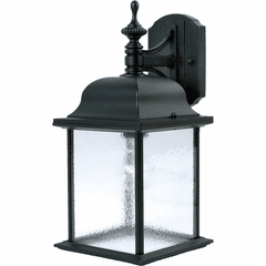 Maxim Senator 1-LT Outdoor Wall Lantern - Black - 1056BK