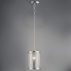 Maxim Sentinel 1-Light Mini-Pendant - Satin Nickel - 25252CLSN