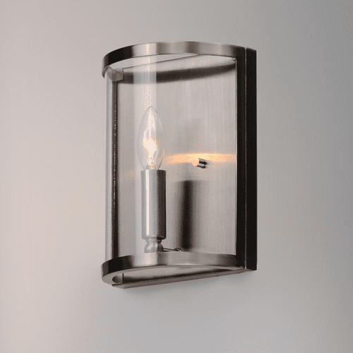 Maxim Sentinel 1-Light Wall Sconce - Satin Nickel - 25259CLSN
