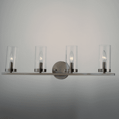 Maxim Sentinel 4-Light Bath Vanity - Satin Nickel - 25258CLSN