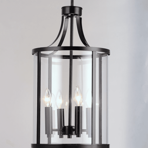 Maxim Sentinel 4-Light Pendant - Black - 25253CLBK