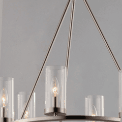 Maxim Sentinel 6-Light Chandelier - Satin Nickel - 25255CLSN