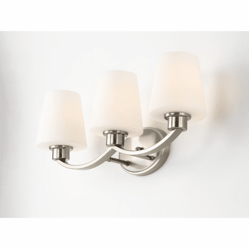 Maxim Shelter 3-Light Bath Vanity - Satin Nickel - 11833SWSN