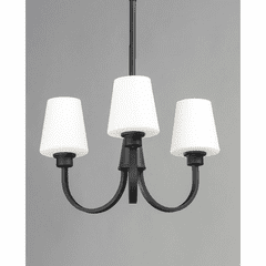 Maxim Shelter 3-Light Chandelier - Black - 11823SWBK Maxim Shelter 3-Light Chandelier - Black - 11823SWBK