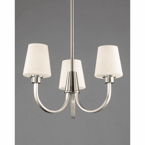 Maxim Shelter 3-Light Chandelier - Satin Nickel - 11823SWSN