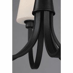 Maxim Shelter 5-Light Chandelier - Black - 11825SWBK Maxim Shelter 5-Light Chandelier - Black - 11825SWBK