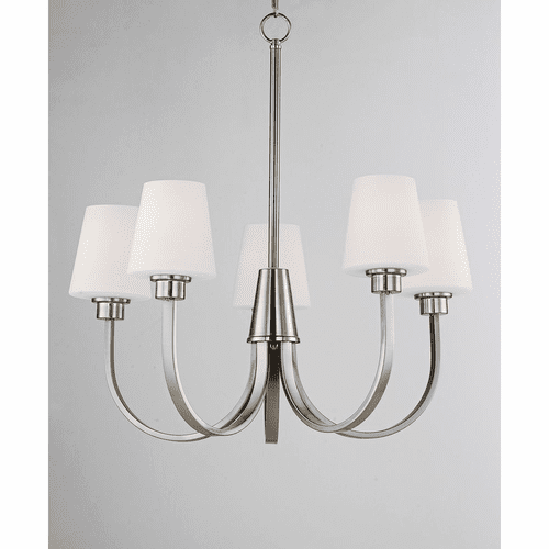 Maxim Shelter 5-Light Chandelier - Satin Nickel - 11825SWSN