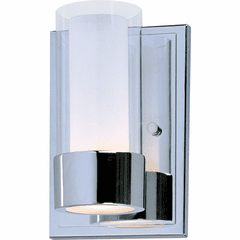 Maxim Silo 1-LT Wall Sconce With LED Bulb - Polished Chrome - 23071CLFTPC/BUL Maxim Silo 1-LT Wall Sconce With LED Bulb - Polished Chrome - 23071CLFTPC/BUL
