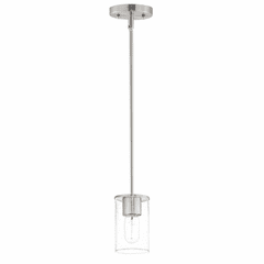 Maxim Sleek 1-Light Mini Pendant - Satin Nickel - 91840CDSN Maxim Sleek 1-Light Mini Pendant - Satin Nickel - 91840CDSN