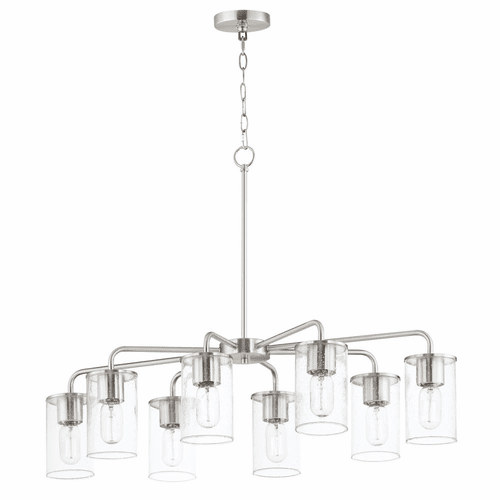 Maxim Sleek 8-Light Chandelier - Satin Nickel - 11848CDSN