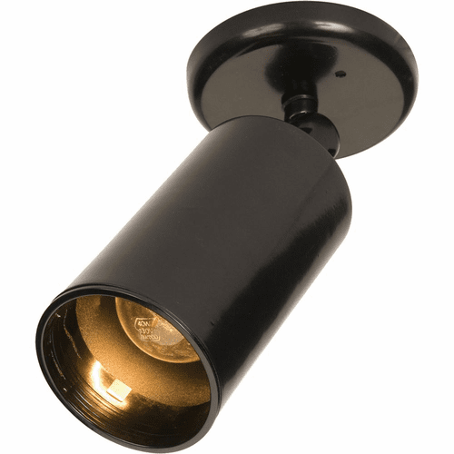Maxim Spots 1-LT Can Wall/Flush Mount - Black - 92010BK