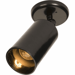 Maxim Spots 1-LT Can Wall/Flush Mount - Black - 92010BK Maxim Spots 1-LT Can Wall/Flush Mount - Black - 92010BK