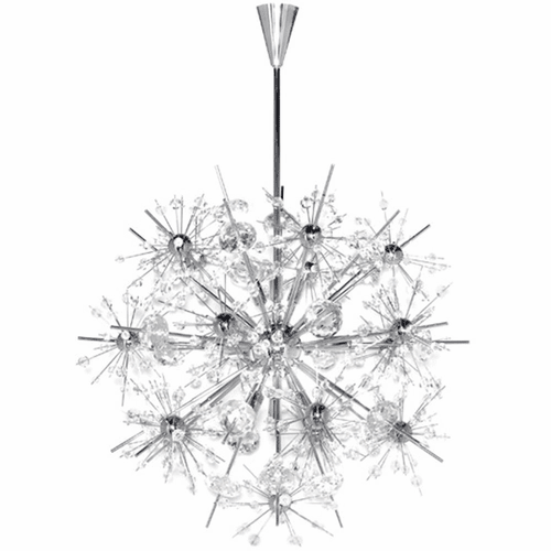 Maxim Starfire 11-LT Single-Tier Chandelier - Polished Chrome - 39745BCPC
