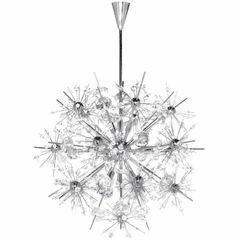 Maxim Starfire 11-LT Single-Tier Chandelier - Polished Chrome - 39745BCPC