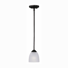 Maxim Stefan 1-Light Mini Pendant - Black - 92061FTBK