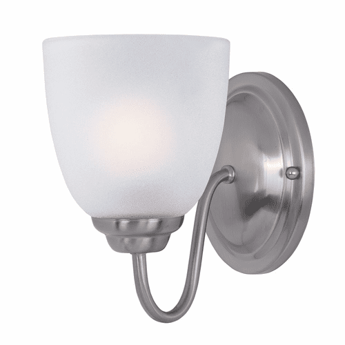 Maxim Stefan 1-LT Wall Sconce - Satin Nickel - 10071FTSN