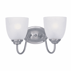 Maxim Stefan 2-LT Bath Vanity Light - Satin Nickel - 10072FTSN