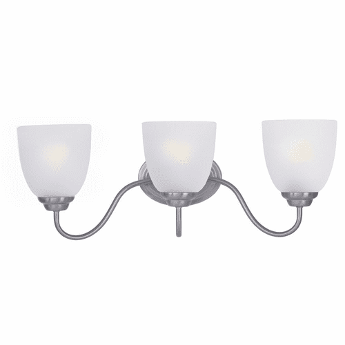 Maxim Stefan 3-LT Bath Vanity Light - Satin Nickel - 10073FTSN