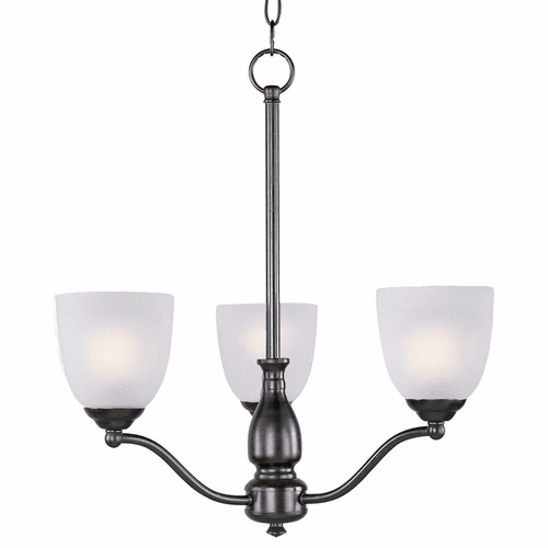 Maxim Stefan 3-LT Single-Tier Chandelier - Oil Rubbed Bronze - 10064FTOI