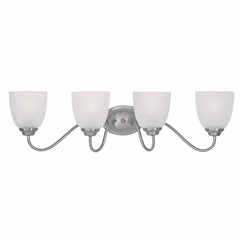 Maxim Stefan 4-LT Bath Vanity Light - Satin Nickel - 10074FTSN