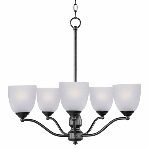 Maxim Stefan 5-Light Chandelier - Black - 10065FTBK