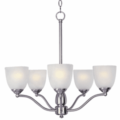 Maxim Stefan 5-LT Single-Tier Chandelier - Satin Nickel - 10065FTSN Maxim Stefan 5-LT Single-Tier Chandelier - Satin Nickel - 10065FTSN