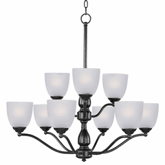 Maxim Stefan 9-Light Chandelier - Black - 10066FTBK Maxim Stefan 9-Light Chandelier - Black - 10066FTBK