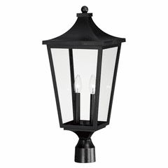 Maxim Sutton Place Vivex 2-Light Outdoor Post Lantern - Black - 40230CLBK