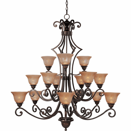 Maxim Symphony 15-LT Multi-Tier Chandelier - Oil Rubbed Bronze - 11239SAOI