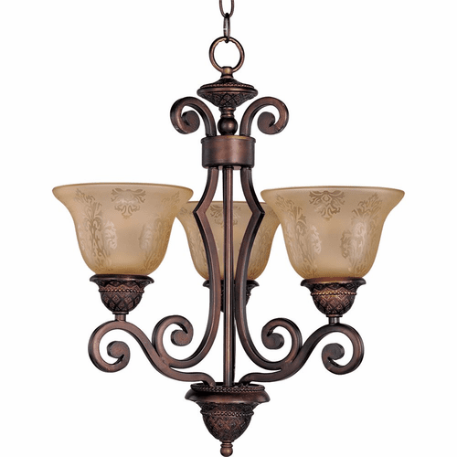 Maxim Symphony 3-LT Mini Chandelier - Oil Rubbed Bronze - 11235SAOI