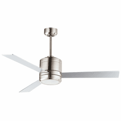 Maxim Tanker 52" LED 1-LT Outdoor Ceiling Fan - Satin Nickel - 88806SN