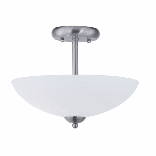 Maxim Taylor 2-LT Semi-Flush Mount - Satin Nickel - 21653SWSN
