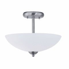 Maxim Taylor 2-LT Semi-Flush Mount - Satin Nickel - 21653SWSN
