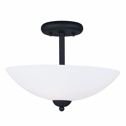Maxim Taylor 2-LT Semi-Flush Mount - Textured Black - 21653SWTXB