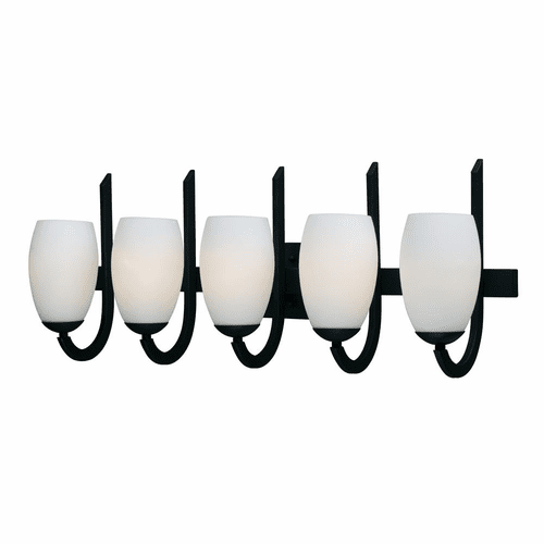 Maxim Taylor 5-LT Bath Vanity Light - Textured Black - 21645SWTXB