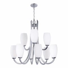 Maxim Taylor 9-LT Chandelier - Satin Nickel - 21657SWSN