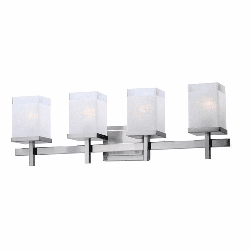 Maxim Tetra 4-LT Bath Vanity Light - Satin Nickel - 2154LNSN