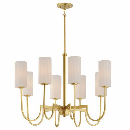 Maxim Town and Country 8-Light Chandelier - Satin Brass - 32008SWSBR