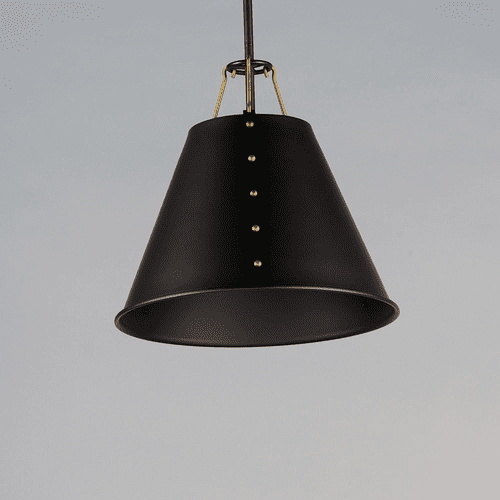 Maxim Trestle 1-Light Pendant - Oil Rubbed Bronze / Antique Brass - 25162OIAB