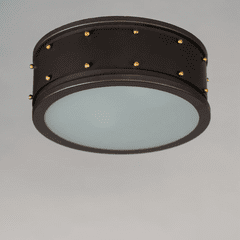Maxim Trestle 2-Light Flush Mount - Oil Rubbed Bronze / Antique Brass - 25160OIAB Maxim Trestle 2-Light Flush Mount - Oil Rubbed Bronze / Antique Brass - 25160OIAB