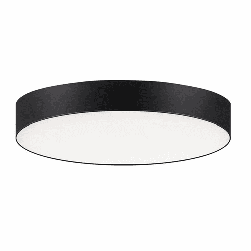 Maxim Trim 5" 12.5W LED Flush Mount 3000K - Black - 57660WTBK
