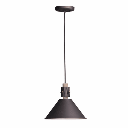 Maxim Tucson 1-LT Pendant - Oil Rubbed Bronze / Weathered Wood - 10089OIWWD