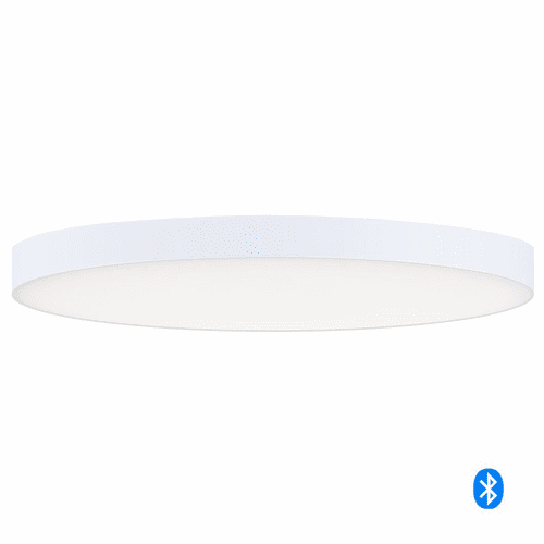 Maxim Tuner 7" Round LED Flush Mount - White - 67662WTWT