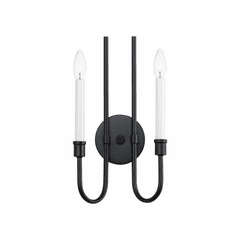 Maxim Tux 2-Light Wall Sconce - Black - 11282BK Maxim Tux 2-Light Wall Sconce - Black - 11282BK