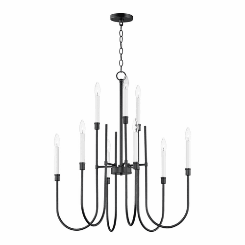Maxim Tux 9-Light Chandelier - Black - 11289BK