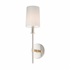 Maxim Uptown 1-LT Wall Sconce - Satin Brass / Polished Nickel - 32391OFSBRPN