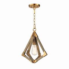 Maxim Vector 1-LT Pendant - Weathered Oak / Antique Brass - 12259WOAB Maxim Vector 1-LT Pendant - Weathered Oak / Antique Brass - 12259WOAB