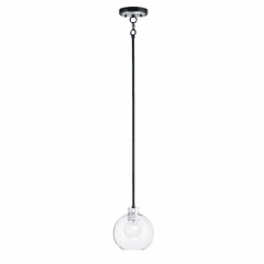 Maxim Vessel 1-LT Mini Pendant - Black / Brushed Aluminum - 21619CLBKAL Maxim Vessel 1-LT Mini Pendant - Black / Brushed Aluminum - 21619CLBKAL